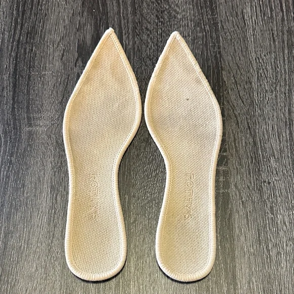 Rothy's Beige and Blue Pointed Toe Flats - Picture 8 of 8